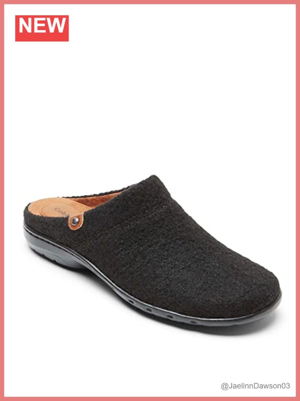 Women's Leather Slip On Clog, EVA Footbed, Round Toe